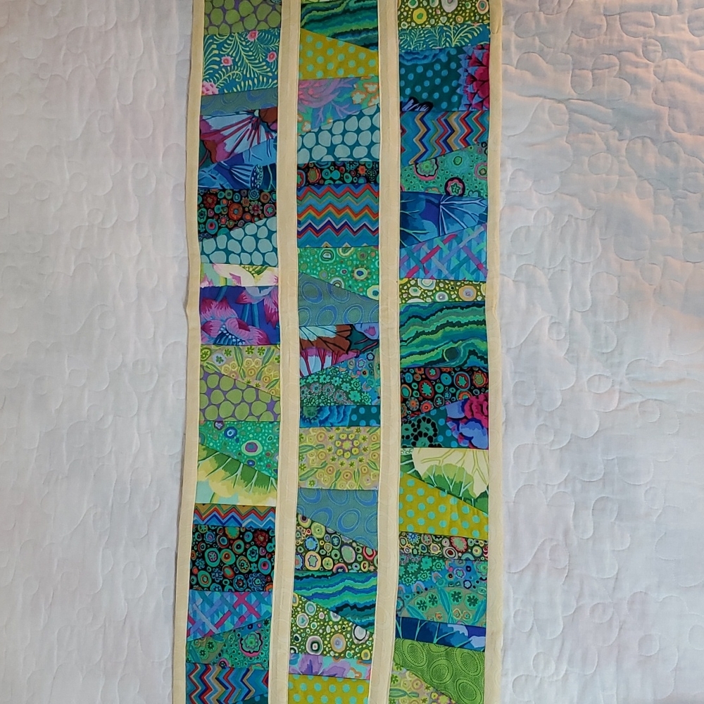 Handmade Reversable  Patchwork Table Runner - Picture 3 of 5